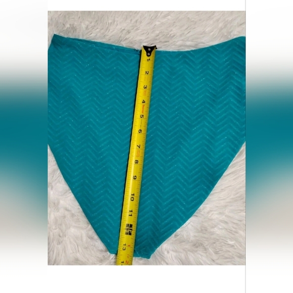 Trina Turk Swim Spa Collection Hi Waist Bikini Bottom Teal Women's Size 10 NWT - Picture 9 of 9